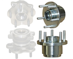 S13 Front Pair: 4-to-5 Lug Conversion Hubs (1989–1994 240SX)