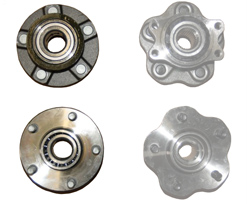 S14 Front Pair: 4-to-5 Lug Conversion Hubs (1995–1999 240SX)